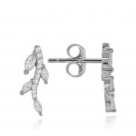 Monemel Swarovski Yaprak şeklinde küpe